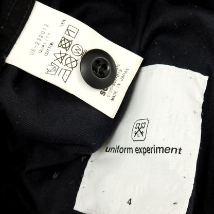 【SALE10%OFF/返品不可】【中古】ユニフォームエクスペリメント uniform experiment リップストップ コットン カーゴパンツ ブラック【 サイズ4 】【 状態ランクC 】【 メンズ 】