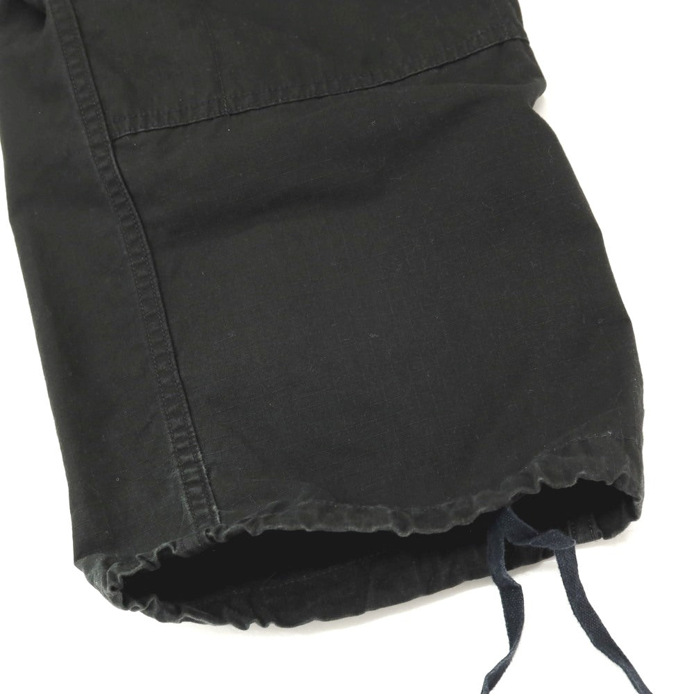 【SALE10%OFF/返品不可】【中古】ユニフォームエクスペリメント uniform experiment リップストップ コットン カーゴパンツ ブラック【 サイズ4 】【 状態ランクC 】【 メンズ 】