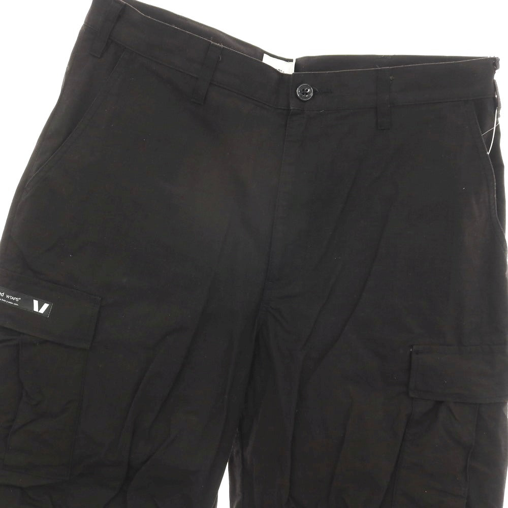 【中古】ダブルタップス WTAPS リップストップ コットンナイロン カーゴパンツ ブラック【サイズ4】【 状態ランクB 】【 メンズ 】