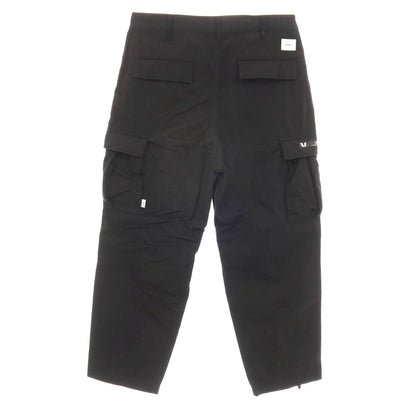 【中古】ダブルタップス WTAPS リップストップ コットンナイロン カーゴパンツ ブラック【サイズ4】【 状態ランクB 】【 メンズ 】