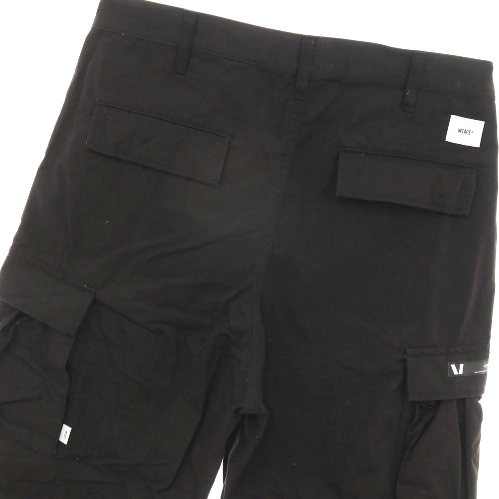 【中古】ダブルタップス WTAPS リップストップ コットンナイロン カーゴパンツ ブラック【サイズ4】【 状態ランクB 】【 メンズ 】