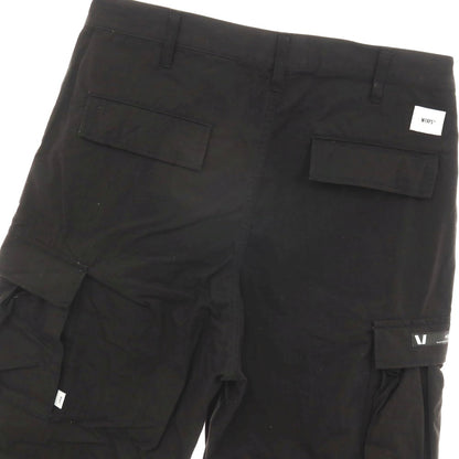 【中古】ダブルタップス WTAPS リップストップ コットンナイロン カーゴパンツ ブラック【サイズ4】【 状態ランクB 】【 メンズ 】