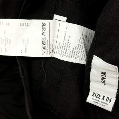 【中古】ダブルタップス WTAPS リップストップ コットンナイロン カーゴパンツ ブラック【サイズ4】【 状態ランクB 】【 メンズ 】