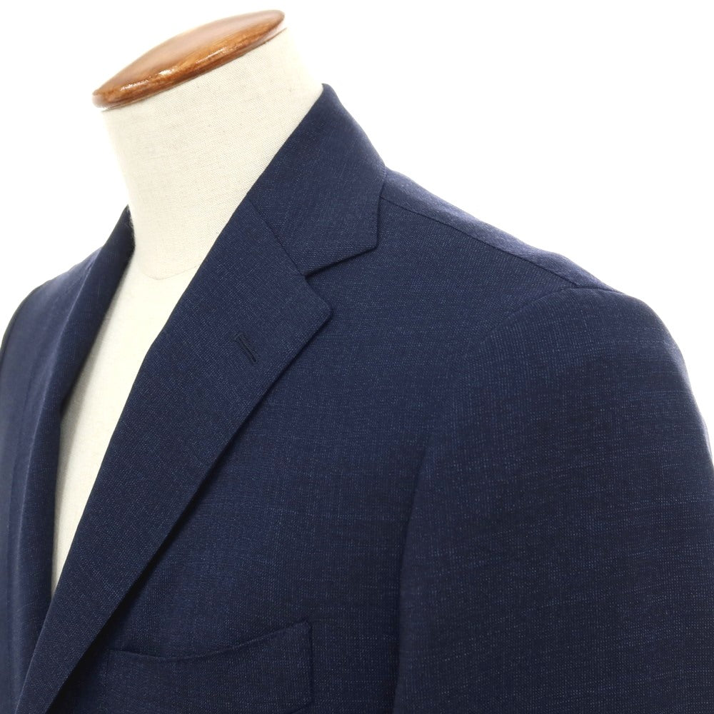 【中古】アルティジャナーレ Artigianale ウール 3つボタンスーツ ネイビー【サイズ46】【 状態ランクB 】【 メンズ 】