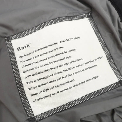 【中古】バーク BARK ウールナイロン ワッフル編み スタンドカラー ニットブルゾン ブラック【サイズS】【 状態ランクB 】【 メンズ 】