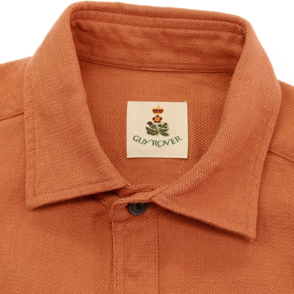 【中古】ギローバー GUY ROVER コットン カジュアルシャツ オレンジ【サイズM】【 状態ランクB 】【 メンズ 】