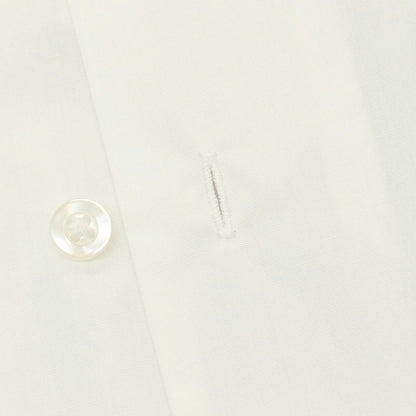 【中古】ハバネラ HAVANERA コットンポリエステル 刺しゅうデザイン オープンカラー 半袖シャツ ホワイト【サイズS】【 状態ランクC 】【 メンズ 】