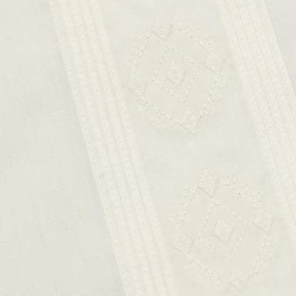 【中古】ハバネラ HAVANERA コットンポリエステル 刺しゅうデザイン オープンカラー 半袖シャツ ホワイト【サイズS】【 状態ランクC 】【 メンズ 】