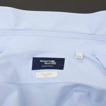 【中古】メイカーズシャツ カマクラ Makers Shirt 鎌倉 コットンポリエステル ワイドカラー ドレスシャツ ライトブルー【サイズM】【 状態ランクB 】【 メンズ 】