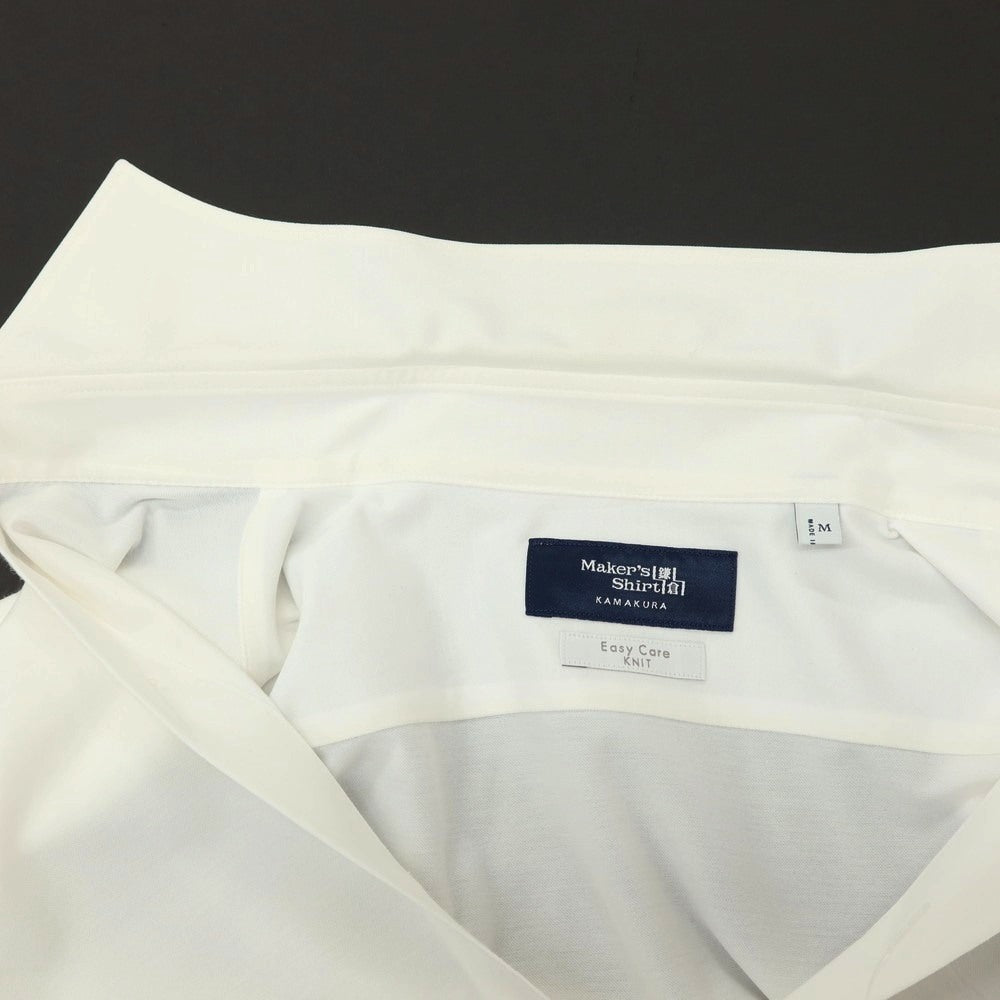 【中古】メイカーズシャツ カマクラ Makers Shirt 鎌倉 コットンポリエステル ワイドカラー ドレスシャツ ホワイト【サイズM】【 状態ランクC 】【 メンズ 】