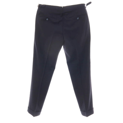 【中古】ジェルマーノ GERMANO ストレッチ ポリエステルウール ドレススラックスパンツ ネイビー【サイズ46】【 状態ランクB 】【 メンズ 】