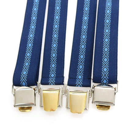 【中古】リベラーノ&amp;リベラーノ LIVERANO&amp;LIVERANO ゴム×レザー サスペンダー ネイビー【 状態ランクA 】【 メンズ 】