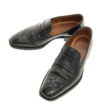 【中古】チーニー CHEANEY カーフ レザー コインローファー ブラック【サイズ6】【 状態ランクC 】【 メンズ 】