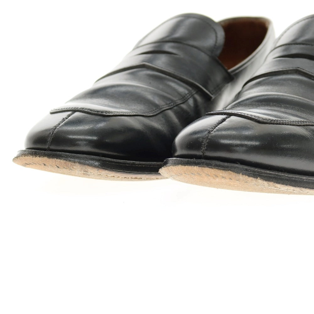 【中古】チーニー CHEANEY カーフ レザー コインローファー ブラック【サイズ6】【 状態ランクC 】【 メンズ 】