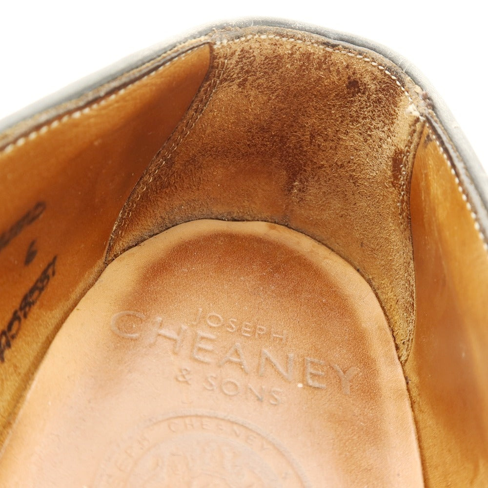 【中古】チーニー CHEANEY カーフ レザー コインローファー ブラック【サイズ6】【 状態ランクC 】【 メンズ 】