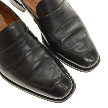 【中古】チーニー CHEANEY カーフ レザー コインローファー ブラック【サイズ6】【 状態ランクC 】【 メンズ 】