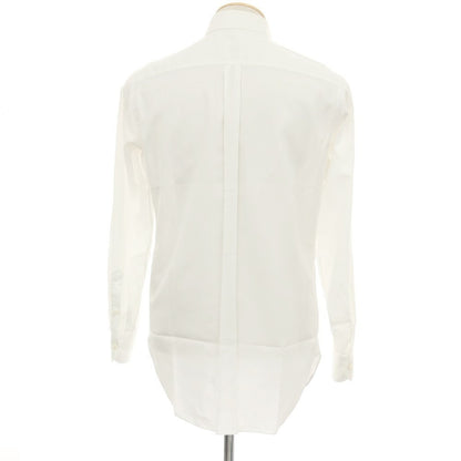 【中古】ルイジ ボレッリ Luigi Borrelli コットン ボタンダウン ドレスシャツ ホワイト【サイズ38】【 状態ランクB 】【 メンズ 】