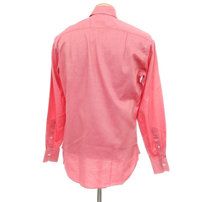 【中古】ギローバー GUY ROVER コットン セミワイドカラー カジュアルシャツ レッド【サイズ38】【 状態ランクC 】【 メンズ 】