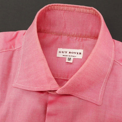 【中古】ギローバー GUY ROVER コットン セミワイドカラー カジュアルシャツ レッド【サイズ38】【 状態ランクC 】【 メンズ 】