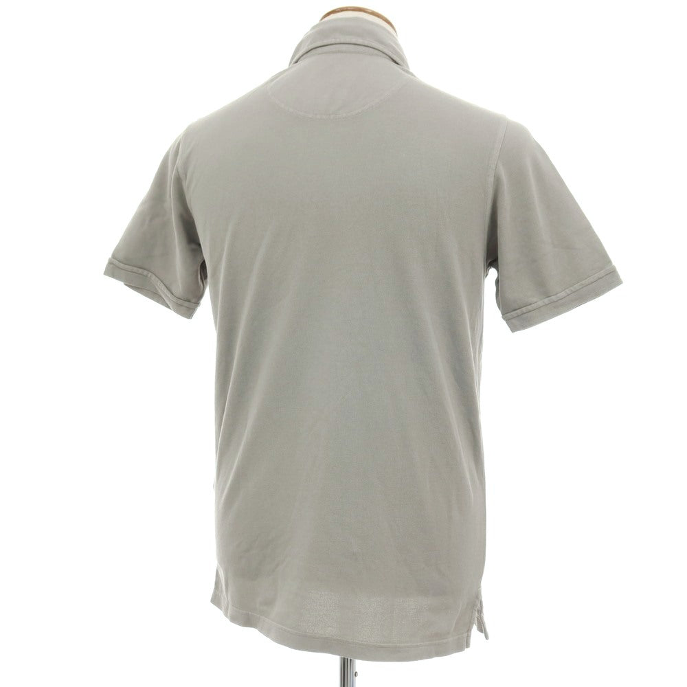 【中古】フェデーリ FEDELI コットン 鹿の子 半袖ポロシャツ グレージュ【サイズ48】【 状態ランクB 】【 メンズ 】