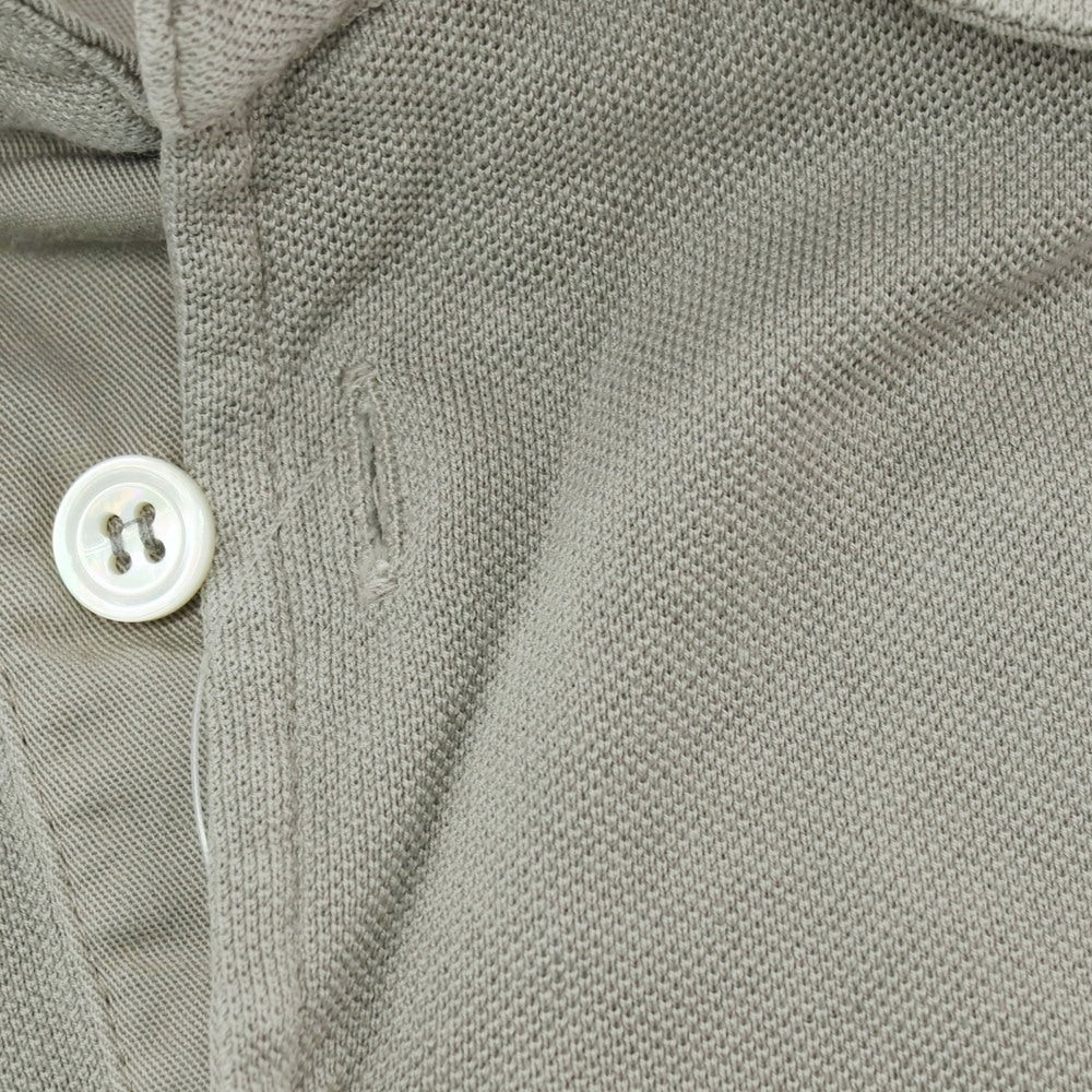 【中古】フェデーリ FEDELI コットン 鹿の子 半袖ポロシャツ グレージュ【サイズ48】【 状態ランクB 】【 メンズ 】