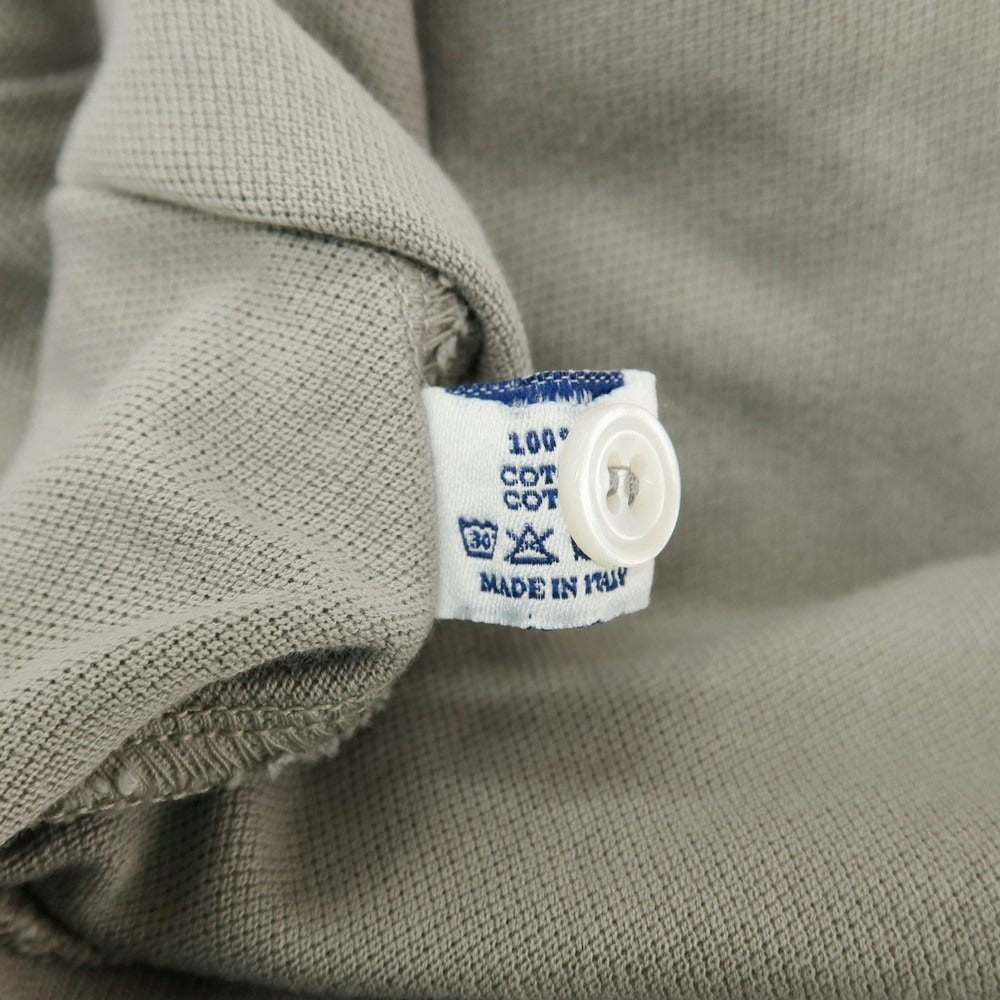【中古】フェデーリ FEDELI コットン 鹿の子 半袖ポロシャツ グレージュ【サイズ48】【 状態ランクB 】【 メンズ 】[CPD]