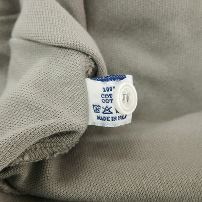 【中古】フェデーリ FEDELI コットン 鹿の子 半袖ポロシャツ グレージュ【サイズ48】【 状態ランクB 】【 メンズ 】