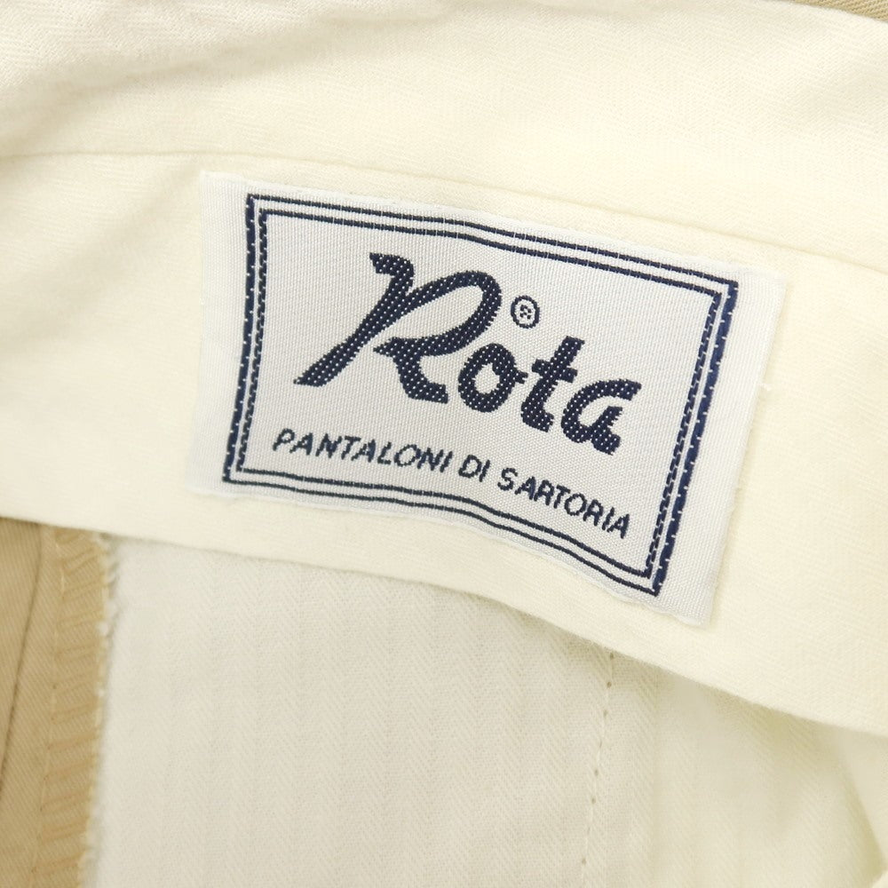 【中古】ロータ ROTA コットン カジュアルスラックスパンツ ベージュ【サイズ46】【 状態ランクB 】【 メンズ 】