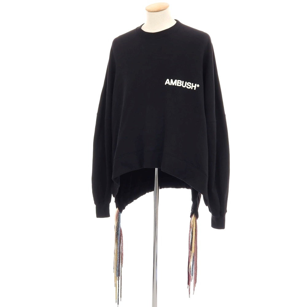 【中古】アンブッシュ AMBUSH コットン クルーネック スウェット ブラック【サイズXS】【 状態ランクB 】【 メンズ 】[BPD]