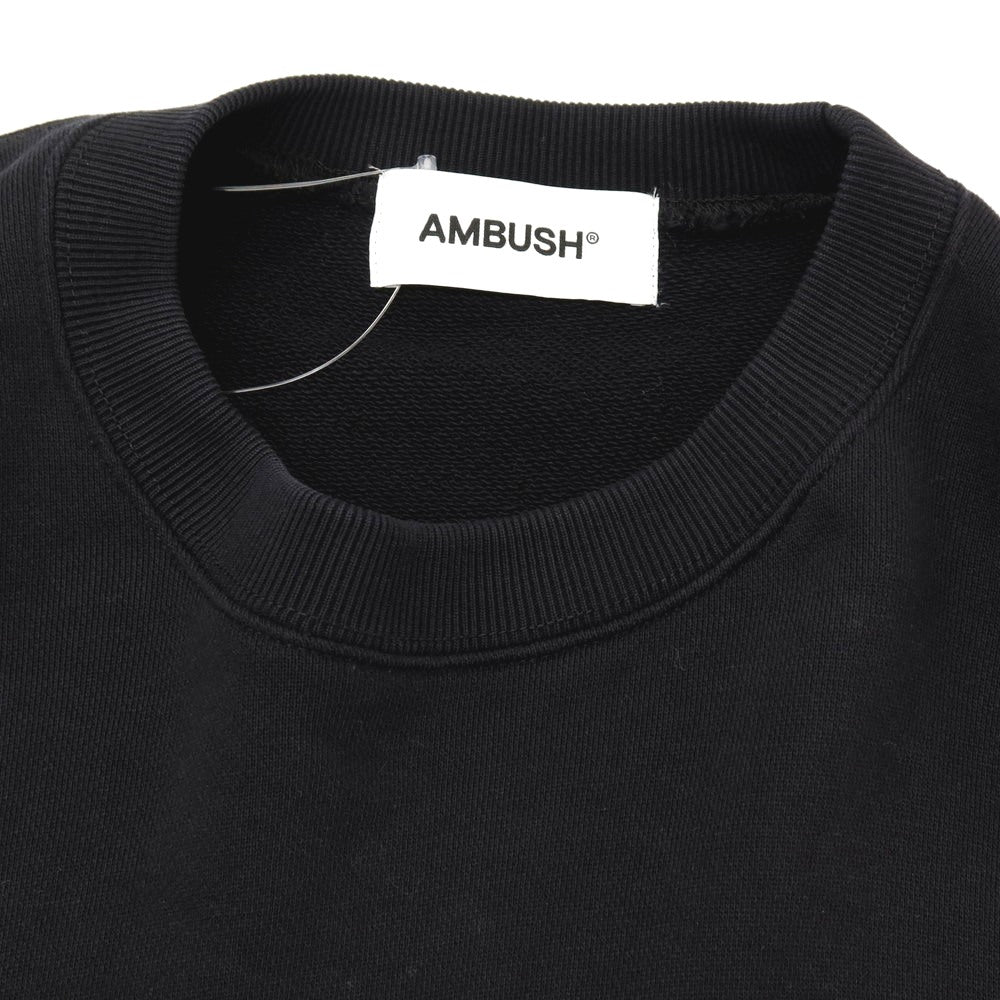 【中古】アンブッシュ AMBUSH コットン クルーネック スウェット ブラック【サイズXS】【 状態ランクB 】【 メンズ 】[BPD]