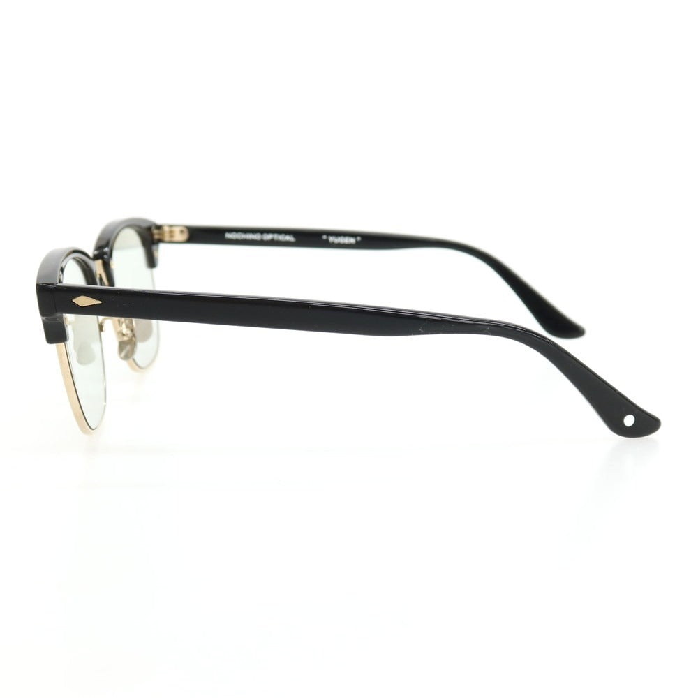 【SALE10%OFF/返品不可】【中古】ノチノオプティカル NOCHINO OPTICAL YUGEN サーモントブロー サングラス ブラック【 サイズ51/20/145 】【 状態ランクB 】【 メンズ 】