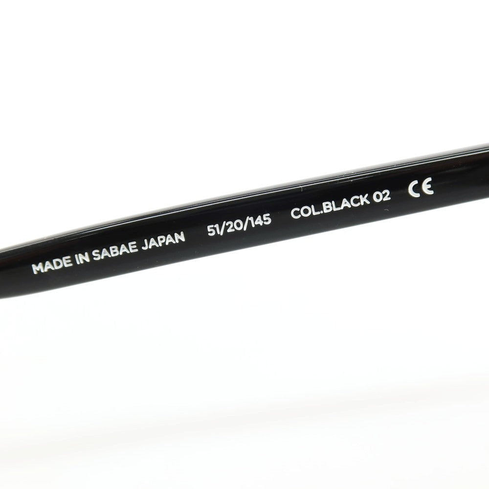 【SALE10%OFF/返品不可】【中古】ノチノオプティカル NOCHINO OPTICAL YUGEN サーモントブロー サングラス ブラック【 サイズ51/20/145 】【 状態ランクB 】【 メンズ 】