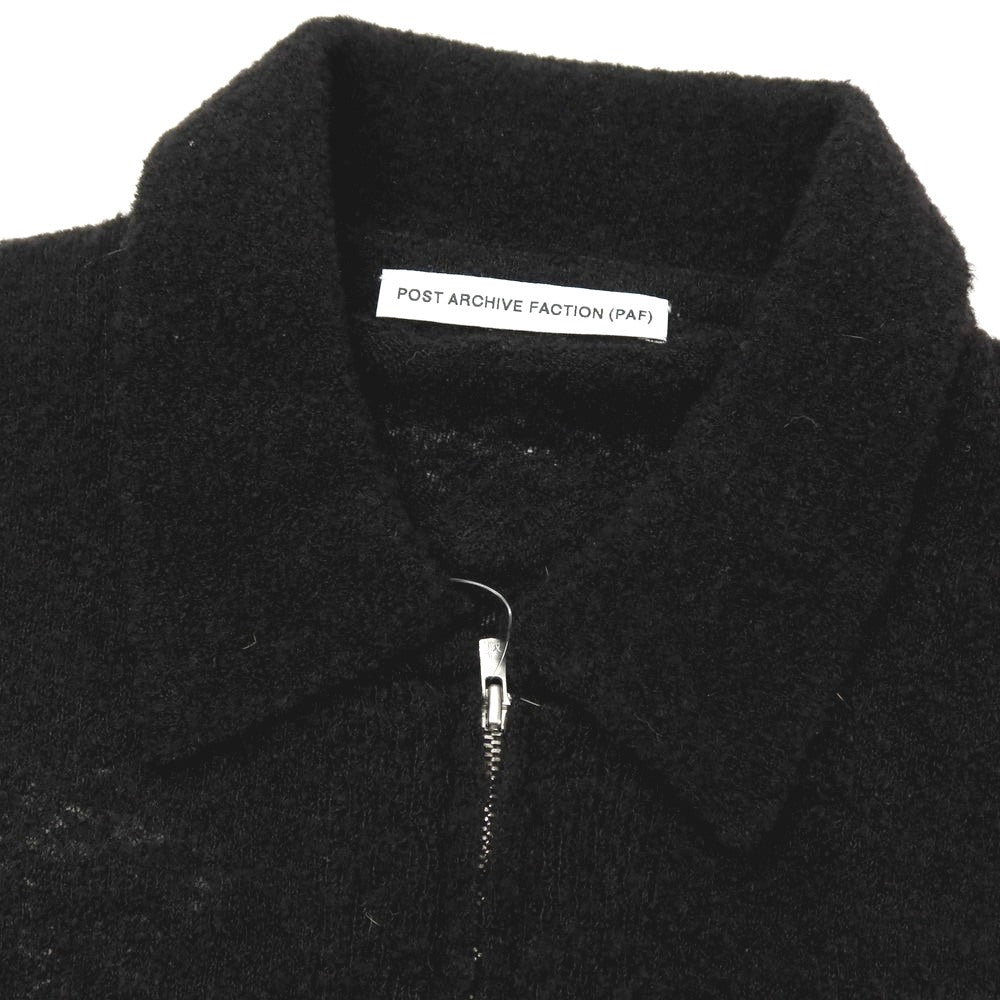 【中古】ポスト アーカイブ ファクション POST ARCHIVE FACTION ウール混 ニット ブークレージップシャツ ブラック【サイズS】【 状態ランクA 】【 メンズ 】