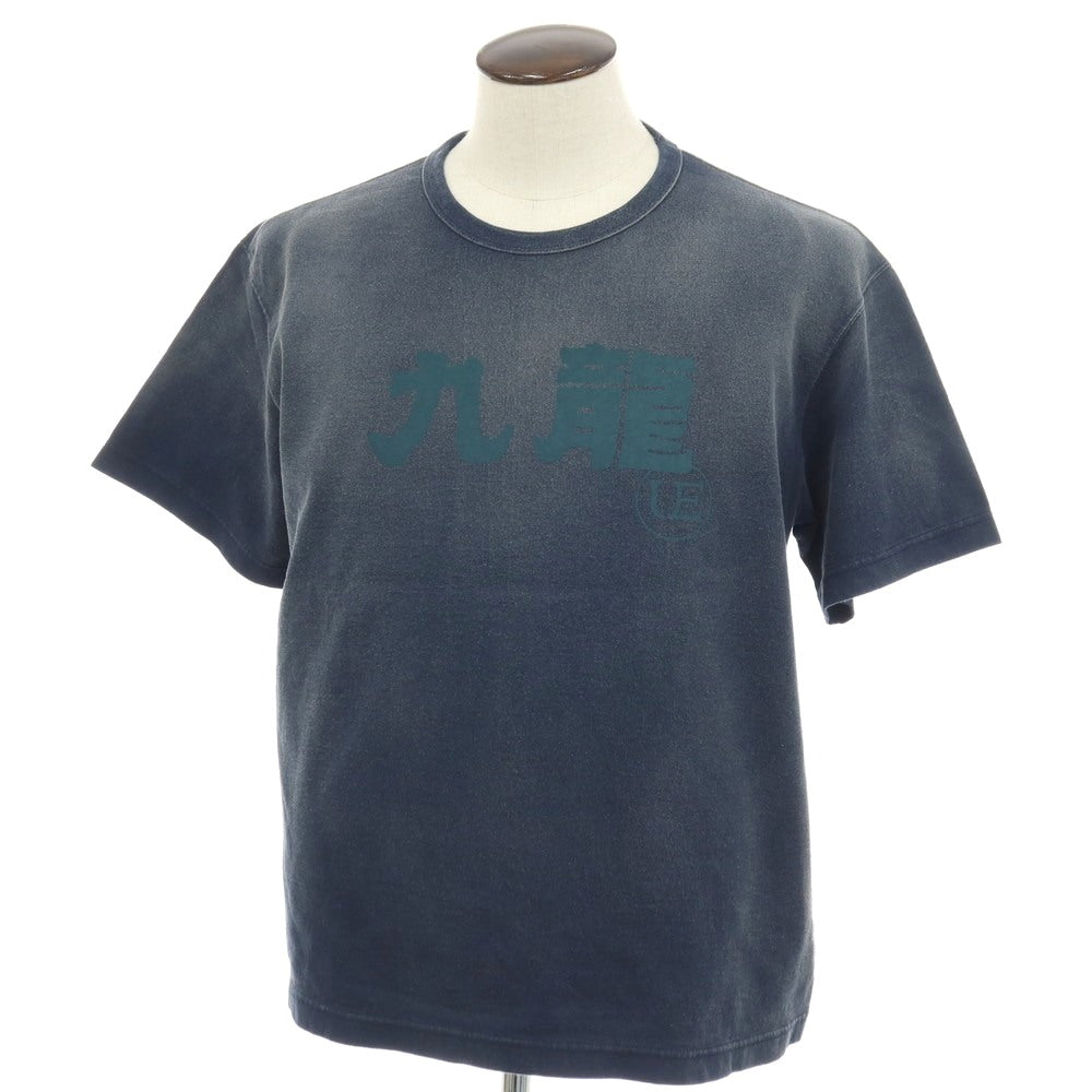 【中古】ユニフォームエクスペリメント uniform experiment × GrowthRing &amp; Supply 2026年春夏 GRS FADED 半袖Ｔシャツ ネイビー【サイズ3】【 状態ランクA 】【 メンズ 】