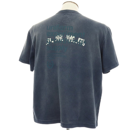 【中古】ユニフォームエクスペリメント uniform experiment × GrowthRing &amp; Supply 2026年春夏 GRS FADED 半袖Ｔシャツ ネイビー【サイズ3】【 状態ランクA 】【 メンズ 】