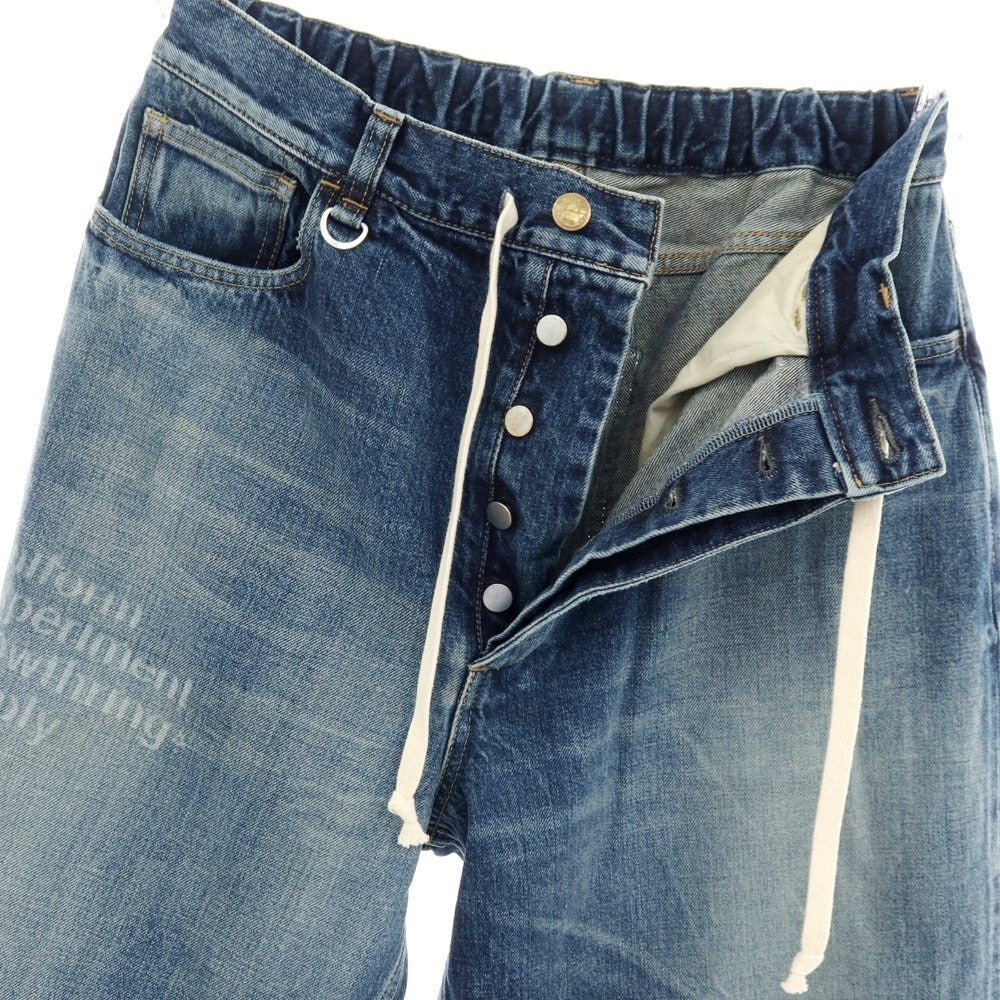 【中古】ユニフォームエクスペリメント uniform experiment × GrowthRing &amp; Supply 2026年春夏 コットン イージーデニムパンツ ジーンズ ブルー【サイズ3】【 状態ランクA 】【 メンズ 】