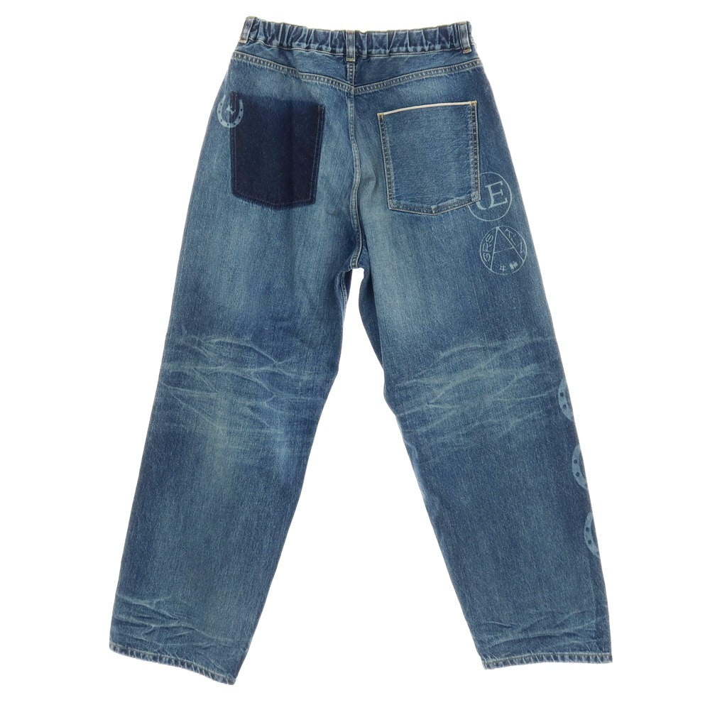 【中古】ユニフォームエクスペリメント uniform experiment × GrowthRing &amp; Supply 2026年春夏 コットン イージーデニムパンツ ジーンズ ブルー【サイズ3】【 状態ランクA 】【 メンズ 】