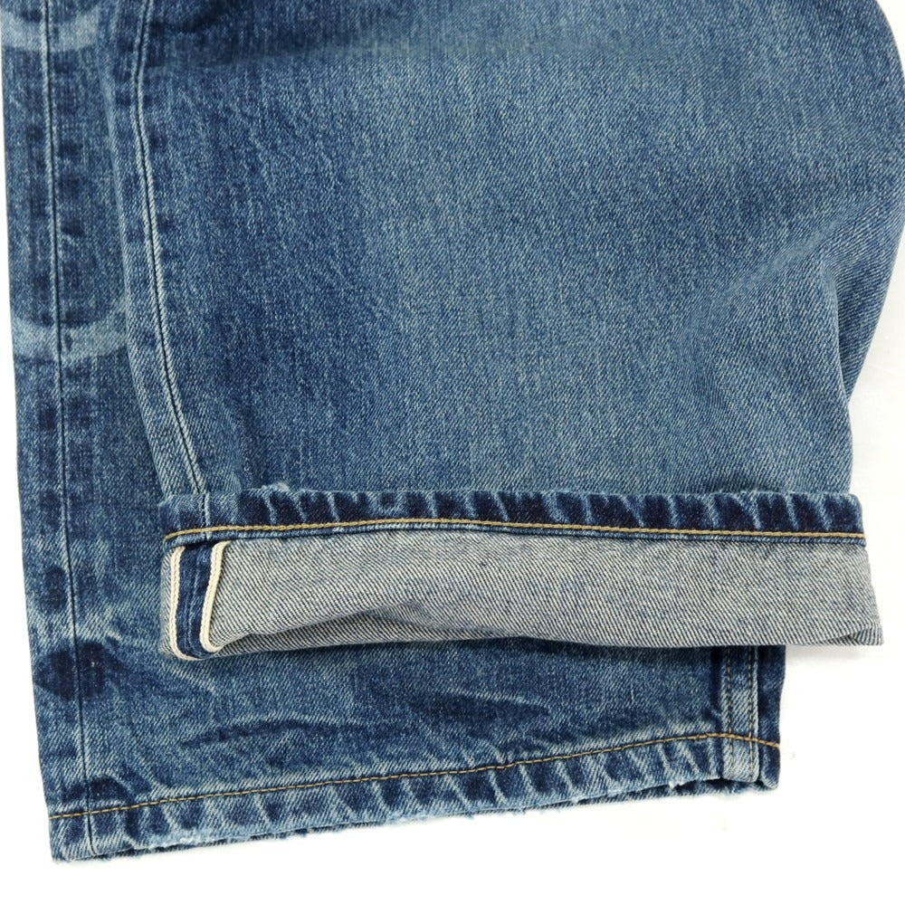 【中古】ユニフォームエクスペリメント uniform experiment × GrowthRing &amp; Supply 2026年春夏 コットン イージーデニムパンツ ジーンズ ブルー【サイズ3】【 状態ランクA 】【 メンズ 】