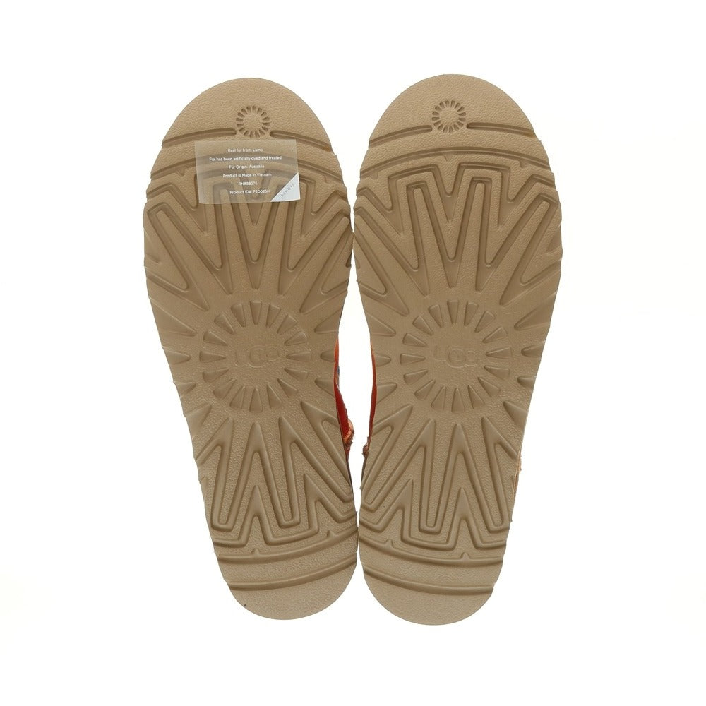 【中古】【未使用】ジェレミースコット JEREMY SCOTT UGG Jeremy Scott Classic Short ムートン ムートンブーツ ベージュxオレンジ【サイズ28】【 状態ランクS 】【 メンズ 】