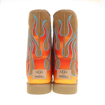 【中古】【未使用】ジェレミースコット JEREMY SCOTT UGG Jeremy Scott Classic Short ムートン ムートンブーツ ベージュxオレンジ【サイズ28】【 状態ランクS 】【 メンズ 】