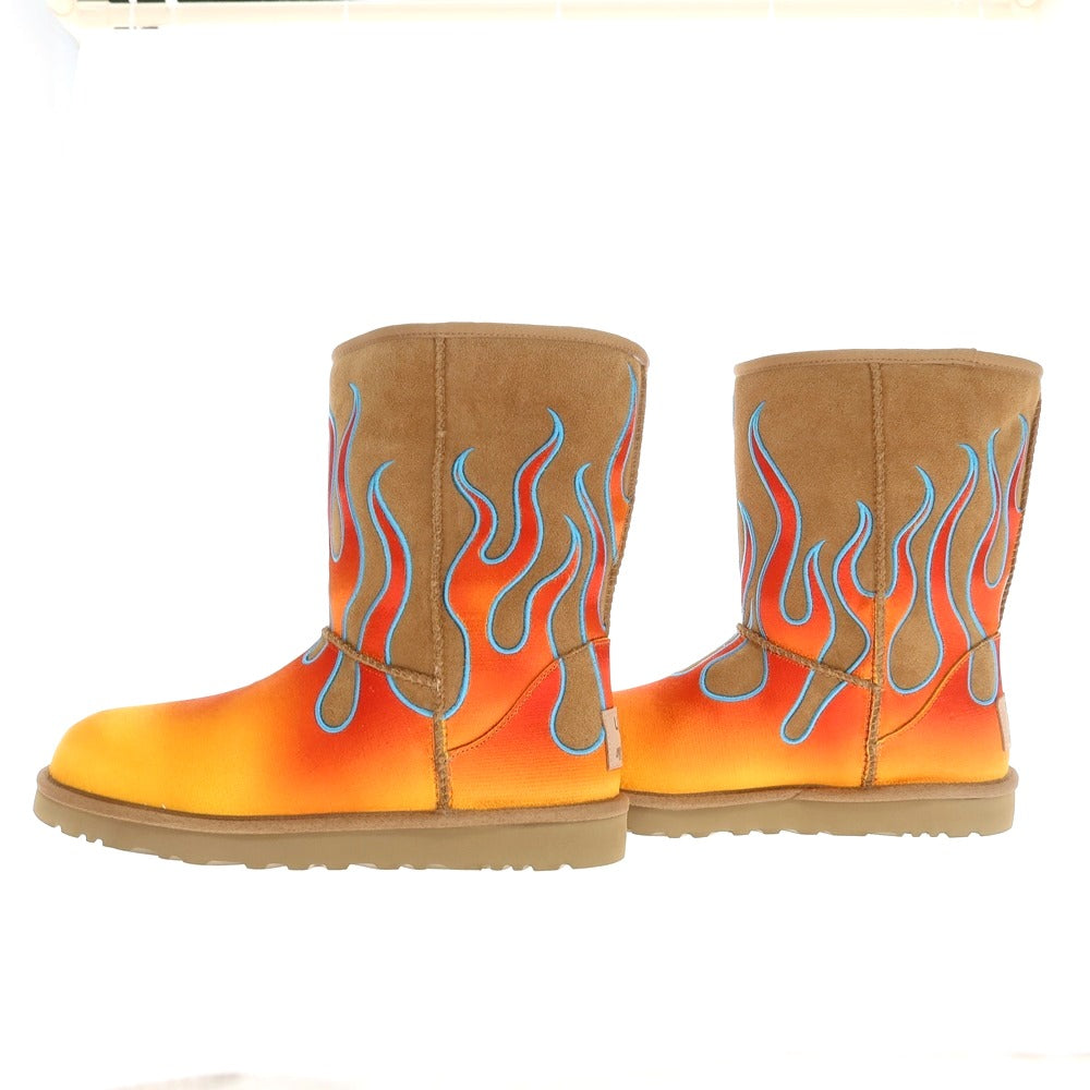 【中古】【未使用】ジェレミースコット JEREMY SCOTT UGG Jeremy Scott Classic Short ムートン ムートンブーツ ベージュxオレンジ【サイズ28】【 状態ランクS 】【 メンズ 】