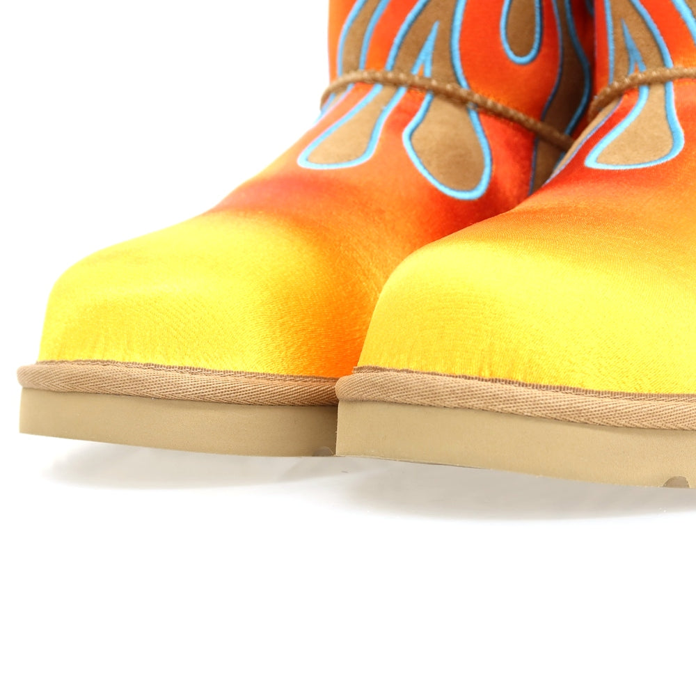 【中古】【未使用】ジェレミースコット JEREMY SCOTT UGG Jeremy Scott Classic Short ムートン ムートンブーツ ベージュxオレンジ【サイズ28】【 状態ランクS 】【 メンズ 】