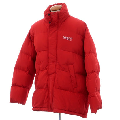 【中古】【未使用】バレンシアガ BALENCIAGA ポリエステルレーヨン オーバーサイズ 中綿ブルゾン レッド【サイズ48】【 状態ランクS 】【 メンズ 】