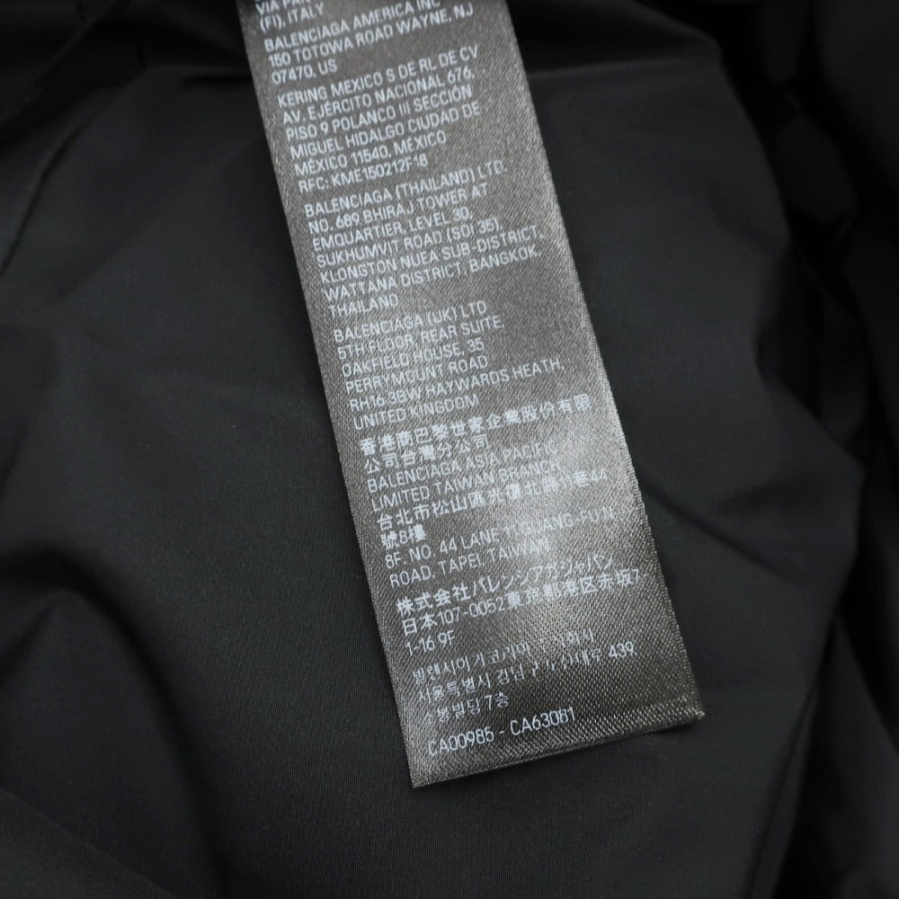 【中古】【未使用】バレンシアガ BALENCIAGA ポリエステルレーヨン オーバーサイズ 中綿ブルゾン レッド【サイズ48】【 状態ランクS 】【 メンズ 】