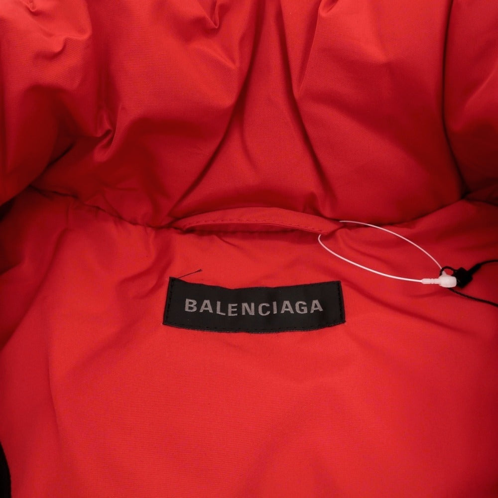 【中古】【未使用】バレンシアガ BALENCIAGA ポリエステルレーヨン オーバーサイズ 中綿ブルゾン レッド【サイズ48】【 状態ランクS 】【 メンズ 】