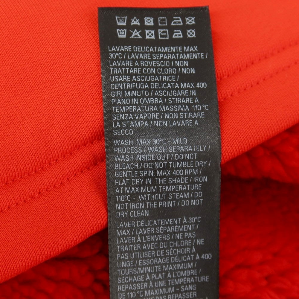 【中古】【未使用】バレンシアガ BALENCIAGA SKIWEAR 内ボア コットン リフレクターロゴ パーカー レッド【サイズ2】【 状態ランクS 】【 メンズ 】