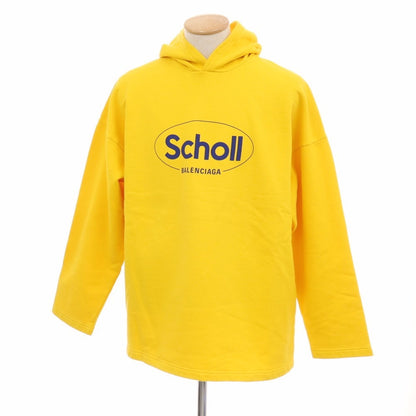 【中古】バレンシアガ BALENCIAGA Scholl コットン プルオーバー パーカー イエロー【サイズS】【 状態ランクA 】【 メンズ 】