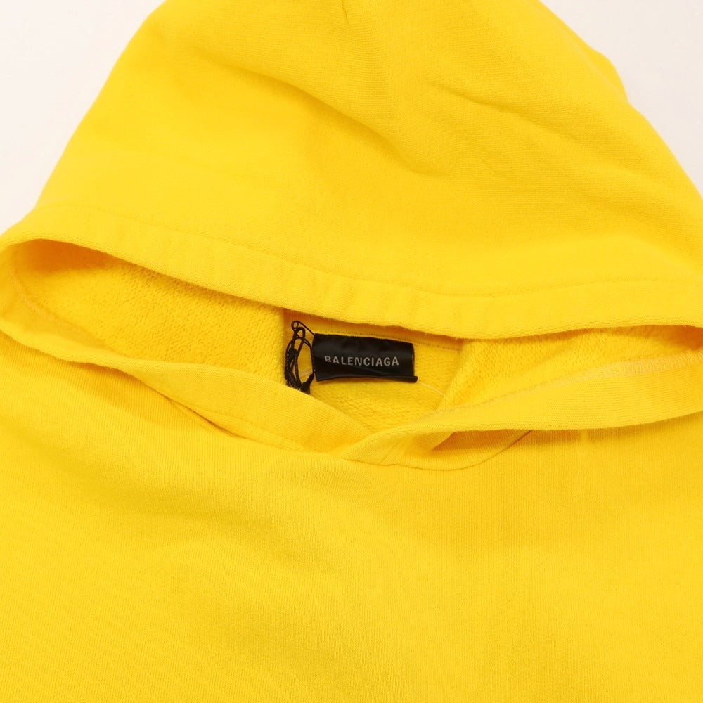 【中古】バレンシアガ BALENCIAGA Scholl コットン プルオーバー パーカー イエロー【サイズS】【 状態ランクA 】【 メンズ 】