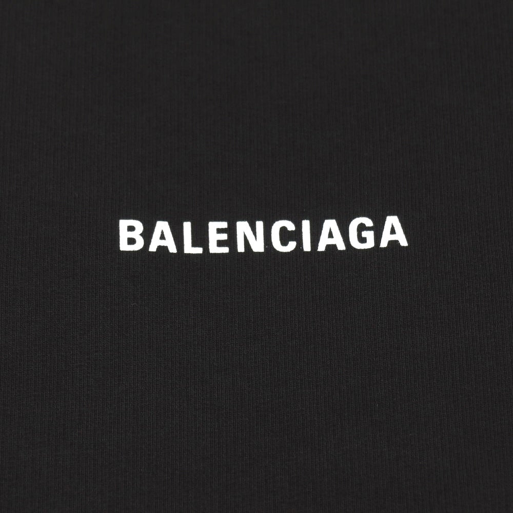 【中古】バレンシアガ BALENCIAGA WARDROBE コットン プルオーバー パーカー ブラック【サイズL】【 状態ランクA 】【 メンズ 】
