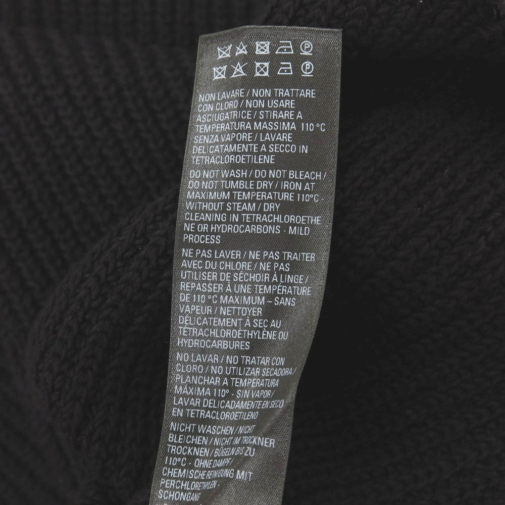 【中古】【未使用】バレンシアガ BALENCIAGA UNI FIT ミドルゲージ リブ編み コットンナイロン タートルネックニット ブラック【サイズS】【 状態ランクS 】【 ユニセックス 】